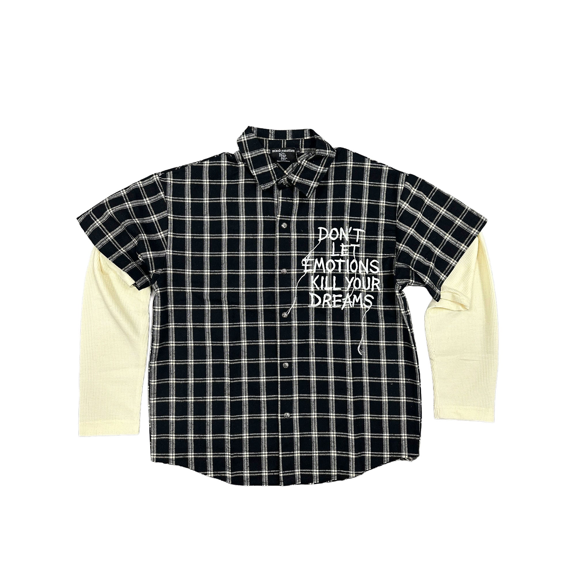 Mixed Emotions Black Dreams Flannel Shirt Mixed Emotions Black Dreams Flannel Shirt