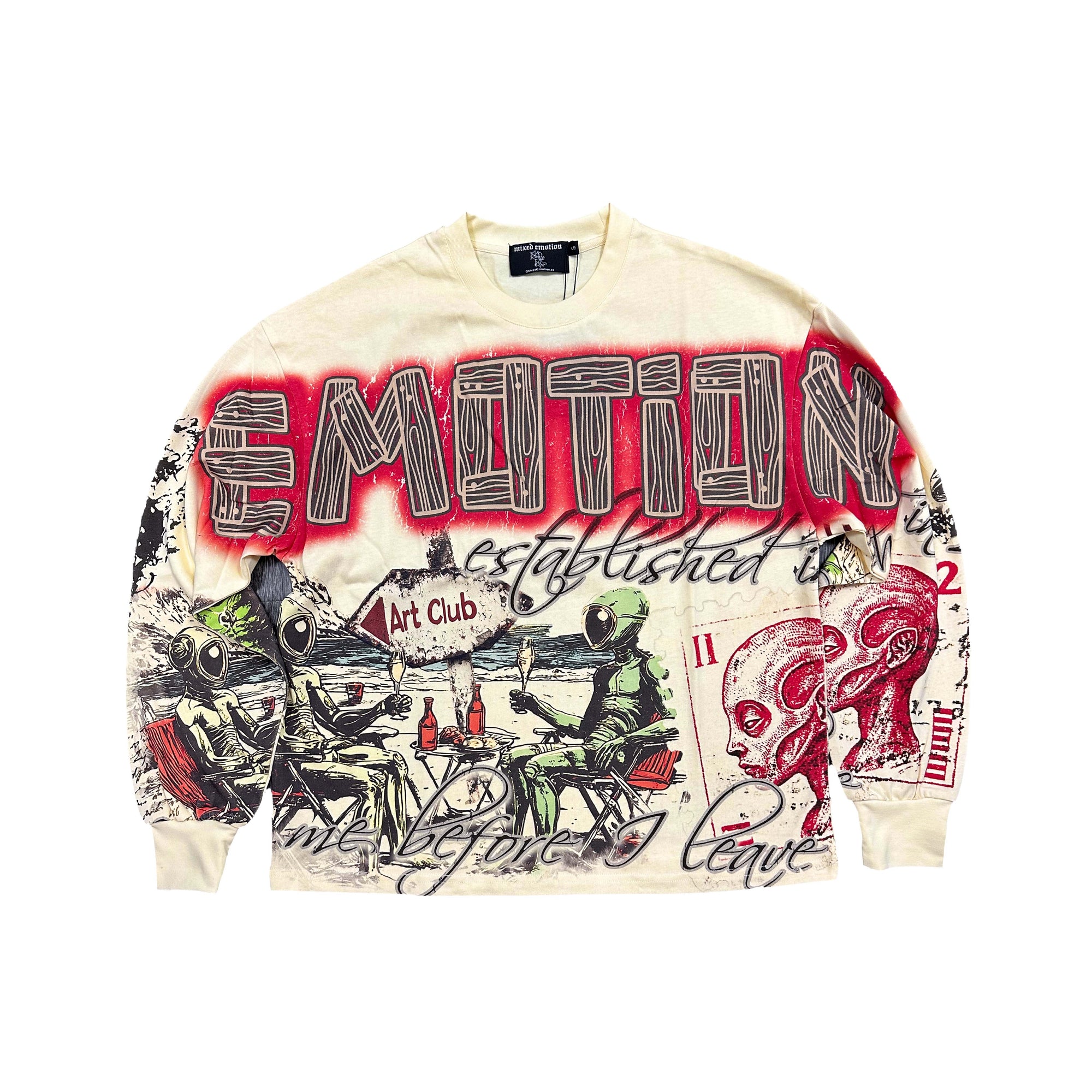 Mixed Emotions Cream ‘Art Club’ Shirt Mixed Emotions Cream ‘Art Club’ Shirt