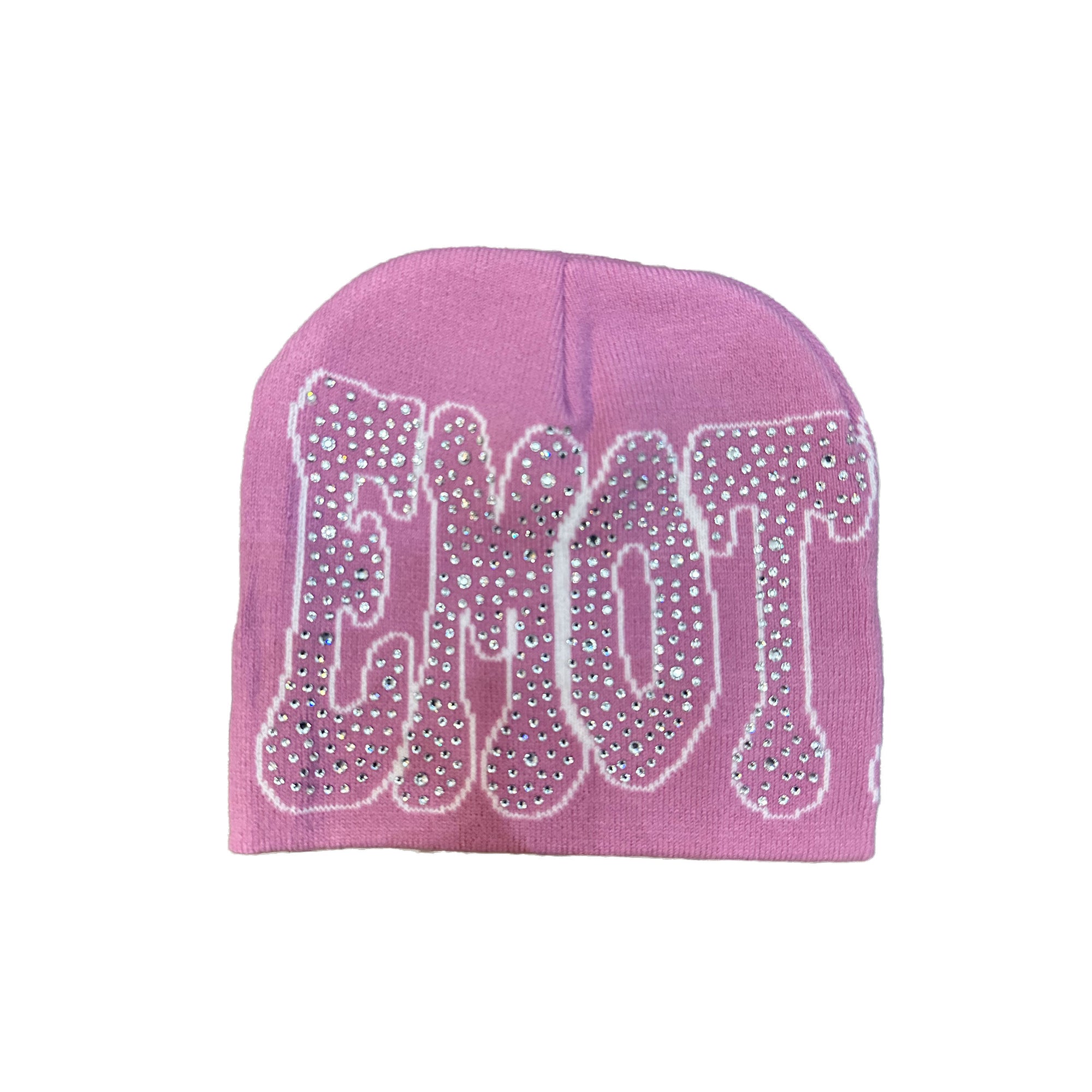 Mixed Emotion Pink ‘Rhinestone’ Beanie Mixed Emotion Pink ‘Rhinestone’ Beanie