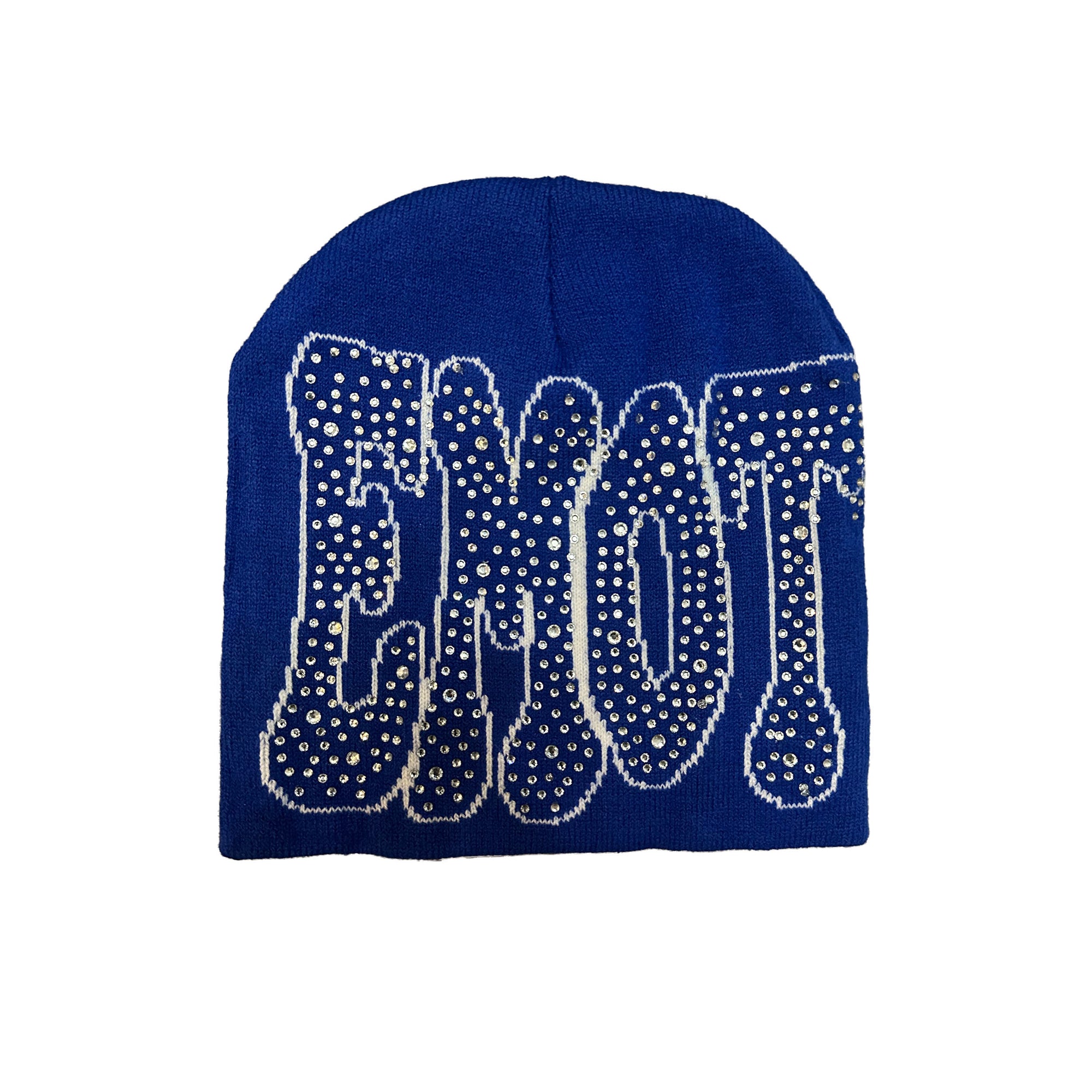 Mixed Emotion Blue ‘Rhinestone’ Beanie Mixed Emotion Blue ‘Rhinestone’ Beanie