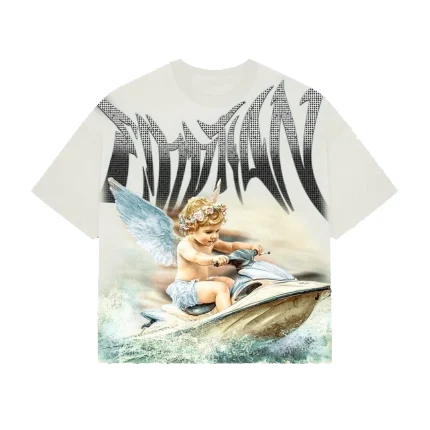 Mixe Demotion Cream Jetski Rhinestone Tee