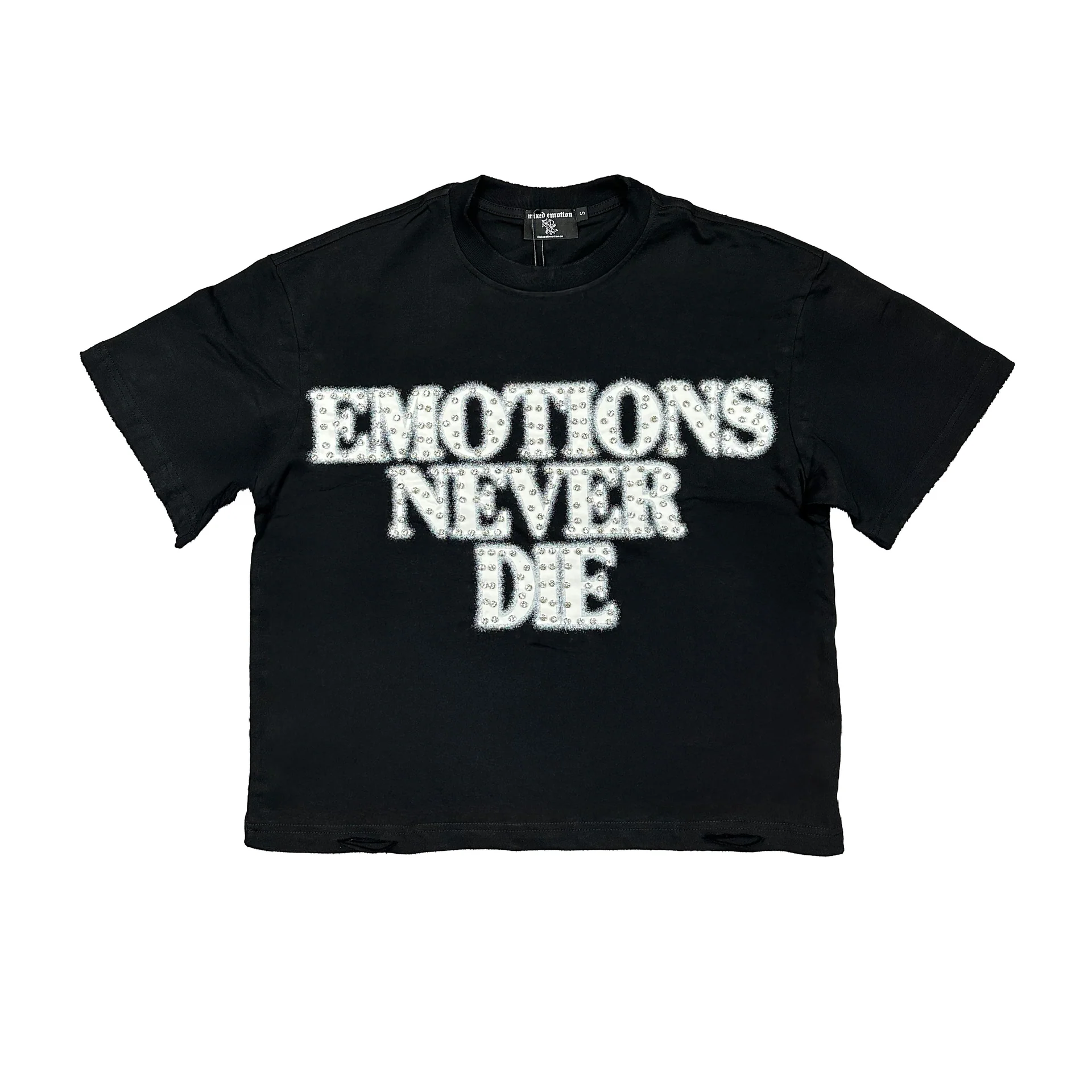 Mixe Demotion End Rhinestone Tee Black Mixe Demotion End Rhinestone Tee Black