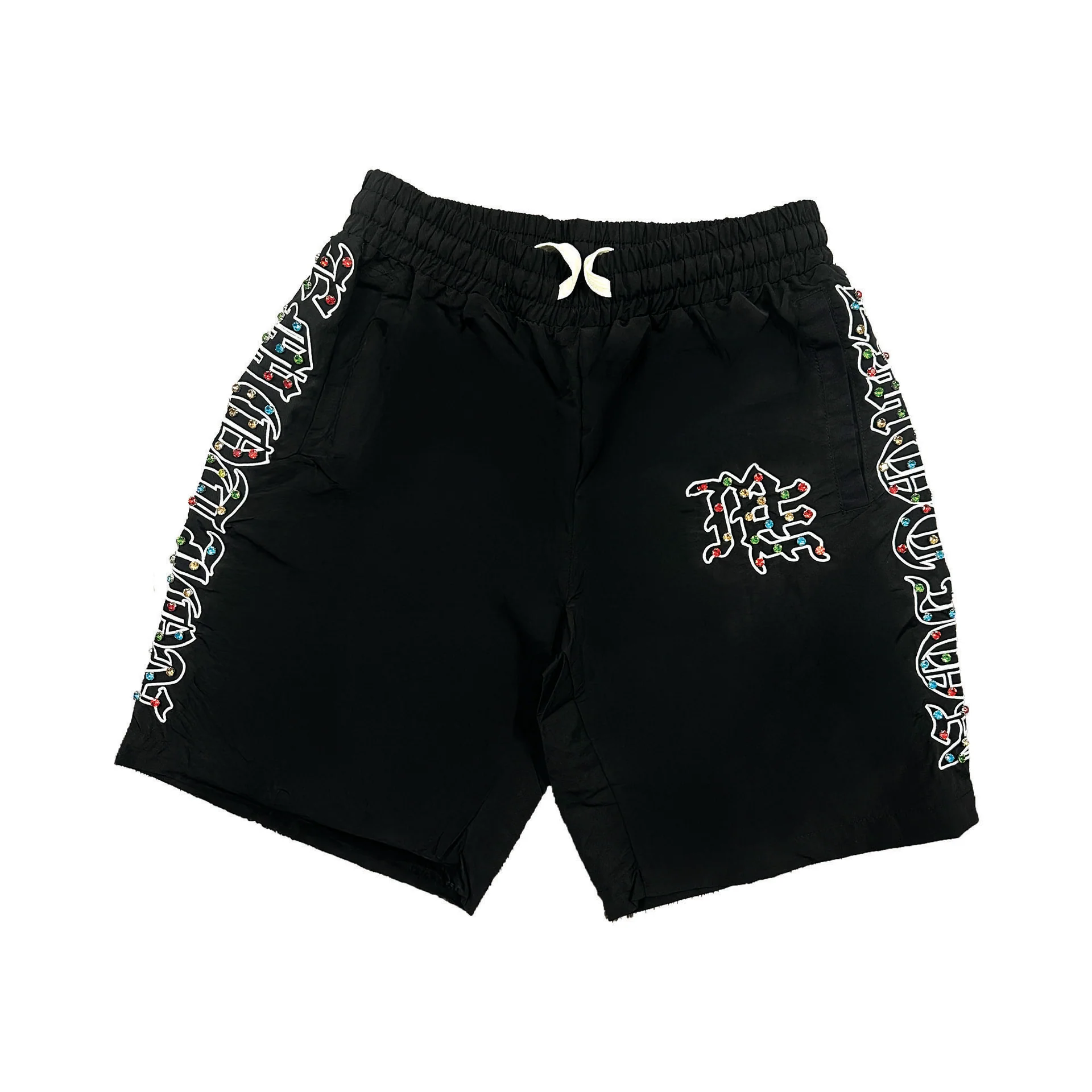 Mixe Demotion Me Nylon Rhinestone Shorts Mixe Demotion Me Nylon Rhinestone Shorts