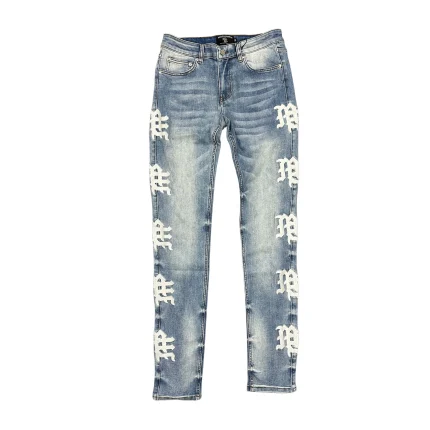 Mixe Demotion Monogram Denim Blue Wash
