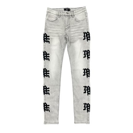 Mixe Demotion Monogram Denim Grey Wash