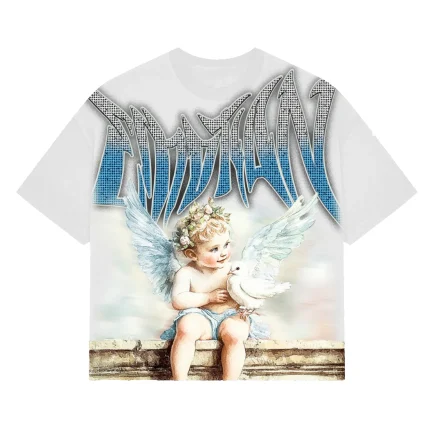 Mixe Demotion White Dove Rhinestone Tee