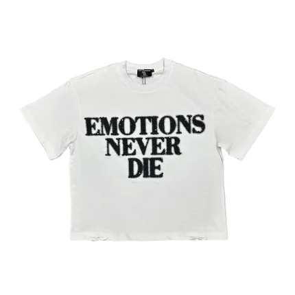 Mixe Demotion White End Rhinestone Tee