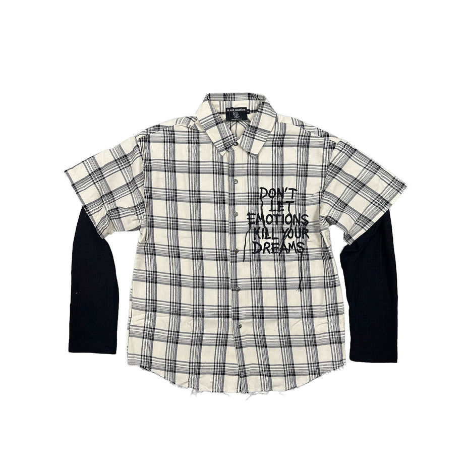 Mixed Emotion Cream ‘Dreams’ Flannel Shirts Mixed Emotion Cream ‘Dreams’ Flannel Shirts