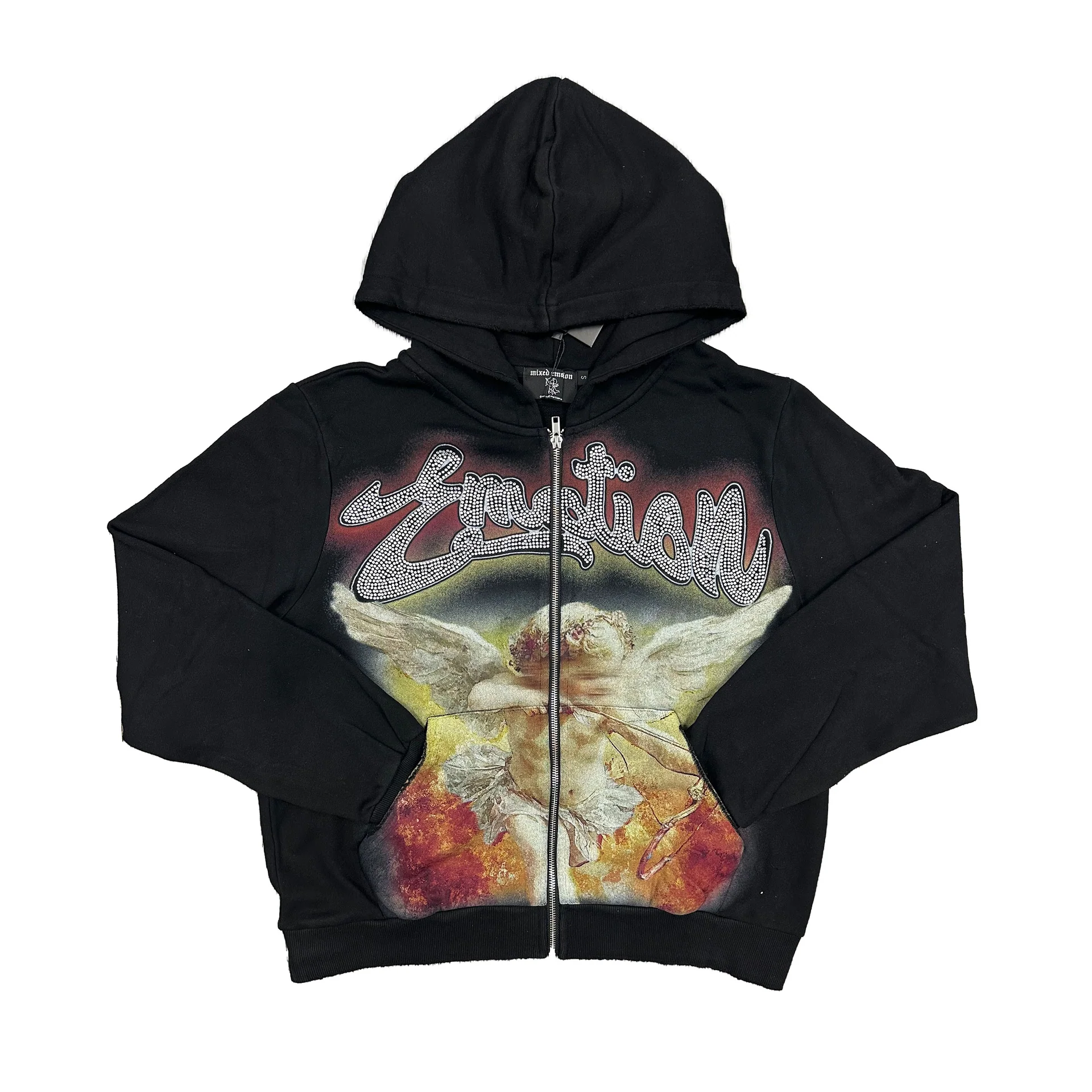 Mixed Emotion Rhinestone Hoodie Mixed Emotion Rhinestone Hoodie