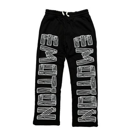 Mixed Emotion Brand Black Artist Sweatpants
