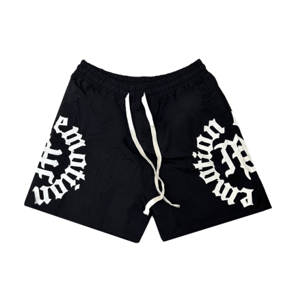 Mixed Emotion Brand Black Circle Shorts