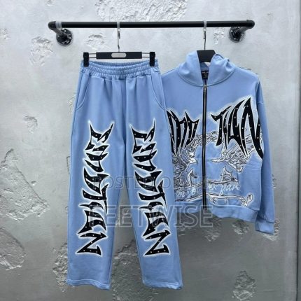 Mixed Emotion Brand “Graffiti” Rhinestone Tracksuit