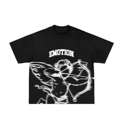 Mixed Emotional Brand Blur Black Shirt