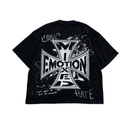 Mixed Emotional Brand Chaos Black Shirt