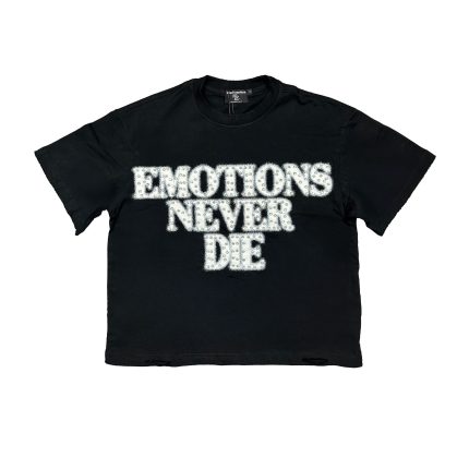 Mixed Emotional Brand Rhinestone Shirt