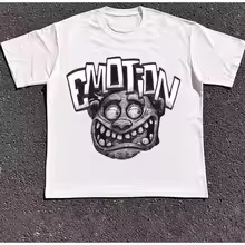 Mixed Emotional Y2K Casual Shirt