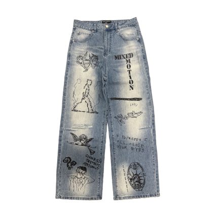 Mixed Emotions Blue Canvas Denim