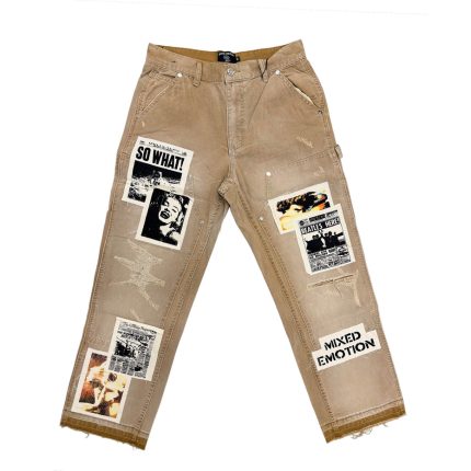 Mixed Emotions Newspaper Carpenter Pants