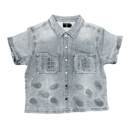 Mixed Emotions 'Paisley' Denim Blue Shirt