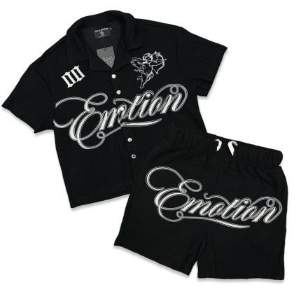 Mixed Emotions “Signature” Black Short Set