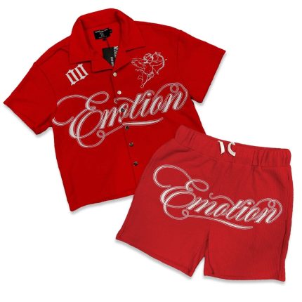 Mixed Emotions “Signature” Red Short Set