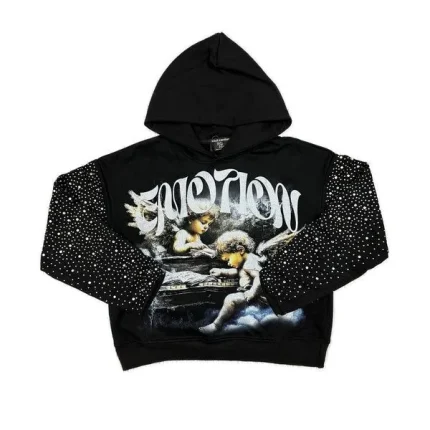 Mixed Emotional Brand Black Angels Hoodie